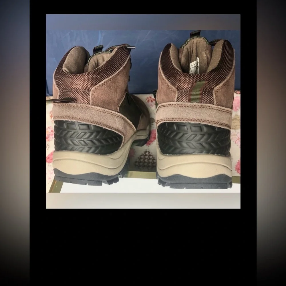 Goodyear Montana Suede Hiking - Work Boots #GY210-4P Brown & Green size 9